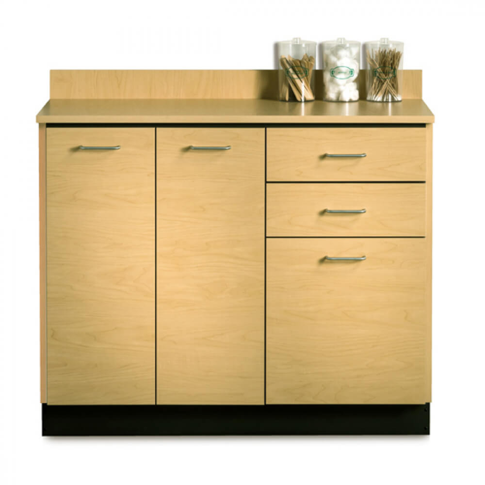 キャビネット2/2 Clinton 8042 Base Cabinet w/3 Doors and 2 Drawers | Exam Tables Direct
