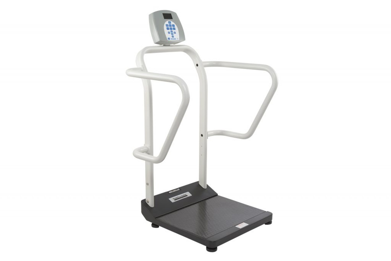 Health o Meter Digital Platform Scale with Extra Wide Handrails and Digital  Height Rod 1100KL-EHR