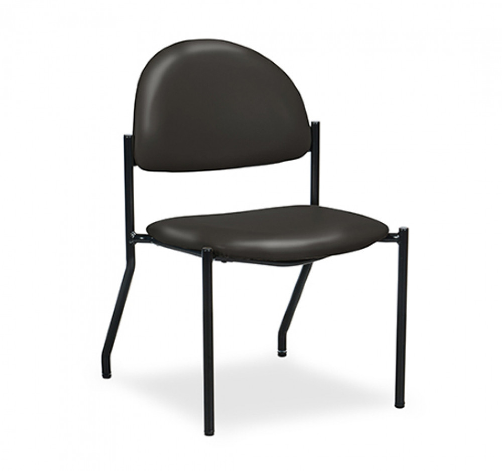 Clinton C-40F F-Series Black Frame Chair/No Arms | Exam Tables Direct