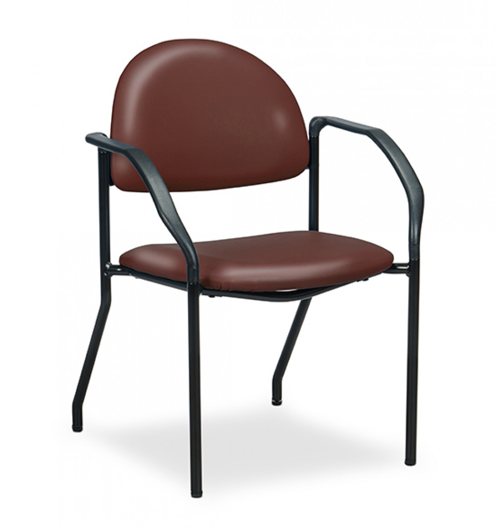 Clinton C-50F F-Series Black Frame Chair with Arms | Exam Tables