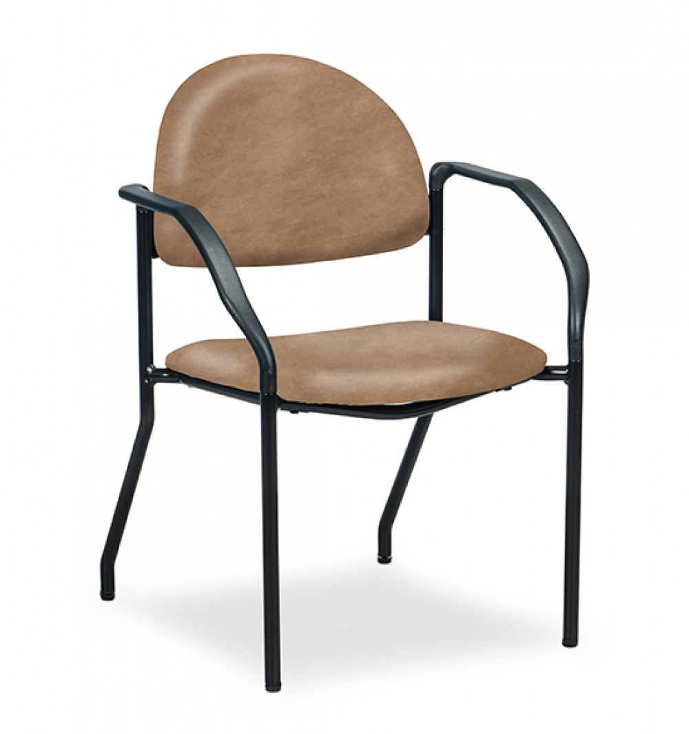Clinton C-50F F-Series Black Frame Chair with Arms | Exam Tables
