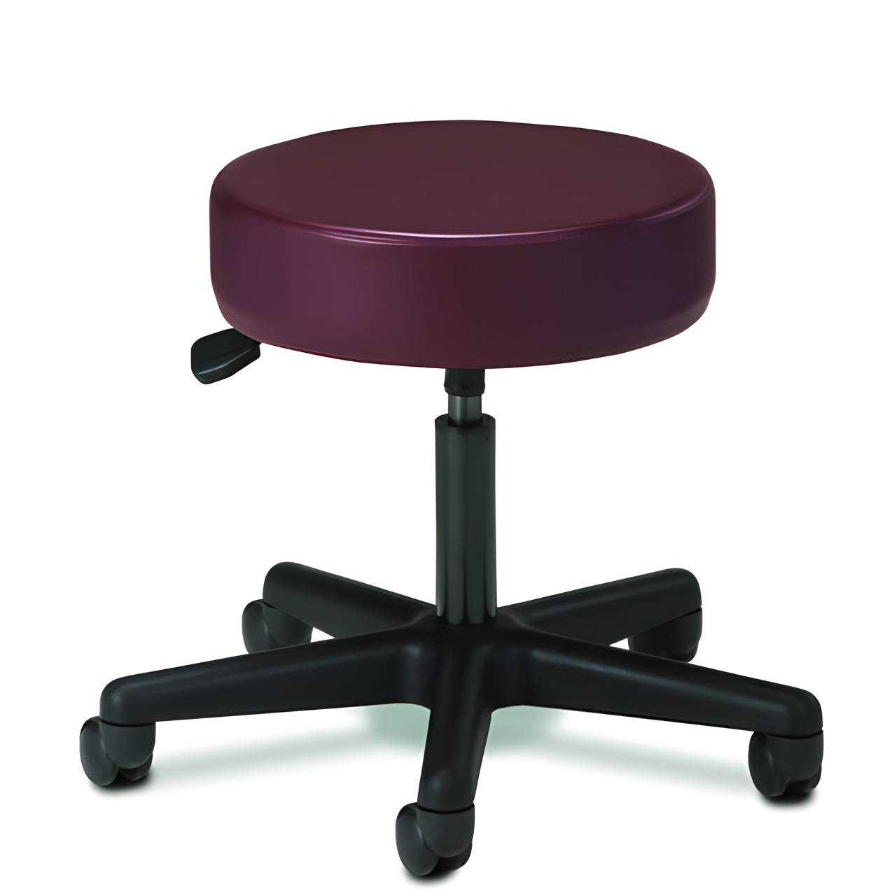 Clinton 2135 Black Base, 5-leg, Pneumatic Physician Stool | Exam