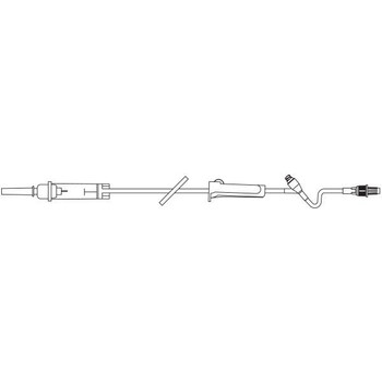 Baxter 2C8402 Solution Set, Non-Vented, CLEARLINK Luer Activated Valve. 60 drops/mL. 76" (1.9 m)