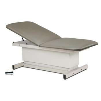 Clinton 84208 Bariatric, Extra Wide, Shrouded Power Table with Adjustable Backrest Warm Gray