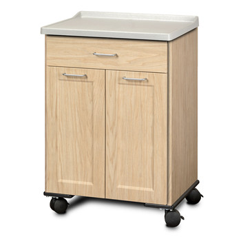 Clinton 8921-AF Fashion Finish, Mobile Treatment Cabinet with 2 Doors and 1 Drawer