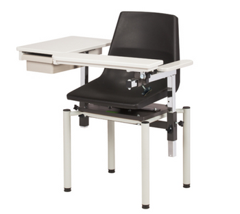 Clinton 6049-P Blood Drawing Phlebotomy Chair with Drawer