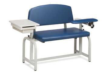 Clinton 66002 Wide Blood Drawing Phlebotomy Chair w/Drawer
