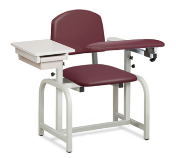 Clinton 66020 Blood Drawing Phlebotomy Chair w/ Drawer
