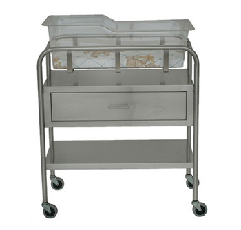 UMF SS8525 Stainless Steel Bassinet with drawer