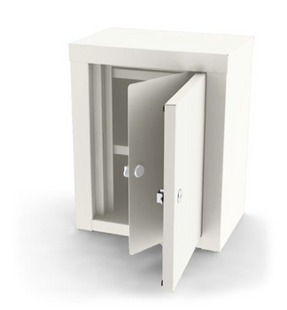 UMF 7781 Double Door, Double Lock Narcotic Cabinet with Two Shelves