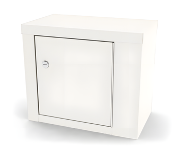 UMF 7782 Single Door, Single Lock Narcotic Cabinet with One Shelf