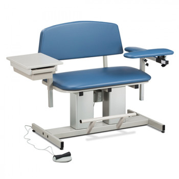 Clinton 6362 Power Series, Bariatric Blood Drawing Phlebotomy Chair w/drawer