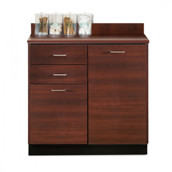 Clinton 8036 Base Cabinet with 2 Doors and 2 Drawers dark cherry