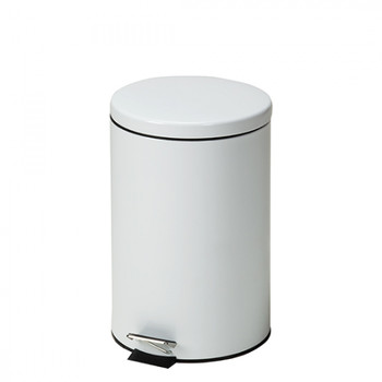 Clinton TR-20W Medium Round White Waste Receptacle 