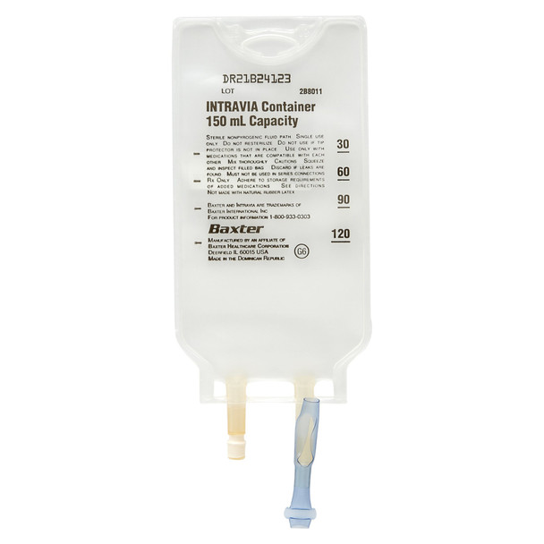 Baxter 2B8011 Empty INTRAVIA Container 150 mL. Sterile, nonpyrogenic fluid path