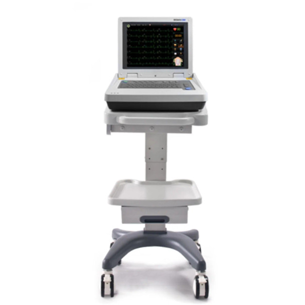 Luxury Cart with Cable Arm & Basket for SE-18 ECGs