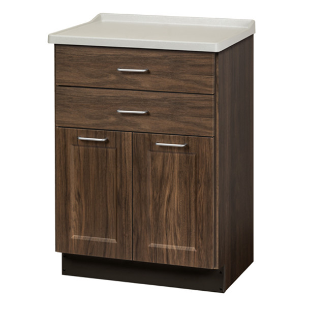 Clinton 8922-AF Fashion Finish, Molded Top Treatment Cabinet w/2 Doors and 2 Drawers