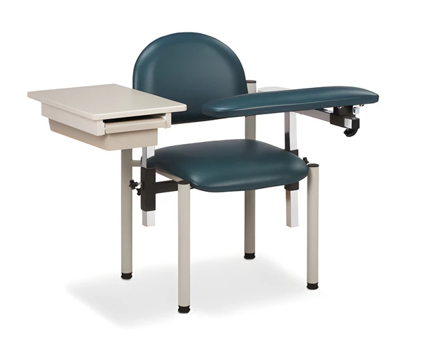 Clinton 6059-U Blood Drawing Phlebotomy Chair with Drawer