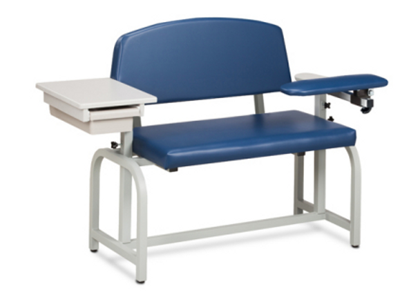 Clinton 66002 Wide Blood Drawing Phlebotomy Chair w/Drawer