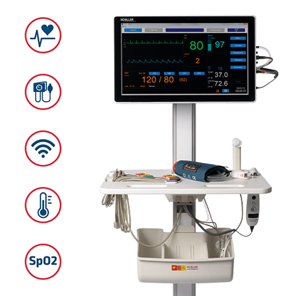 Schiller DS-20 0A.800005 Diagnostic Station - 3 Lead ECG