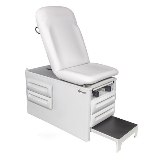UMF 5240 Manual Exam Table w/Four Drawers & Pull out Step Stool