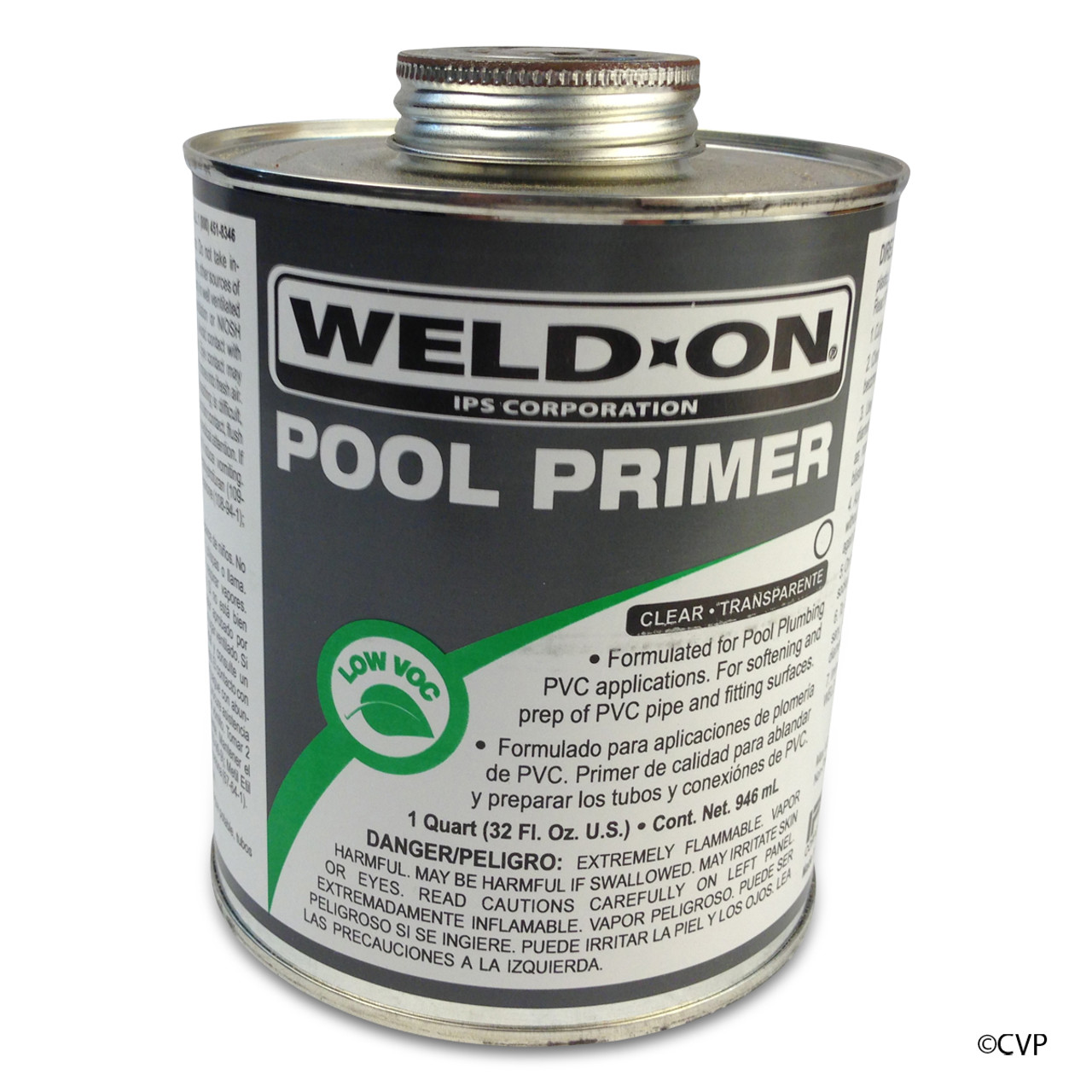 PVC GLUE POOL PRIMER CLEAR 1 QUART 13575