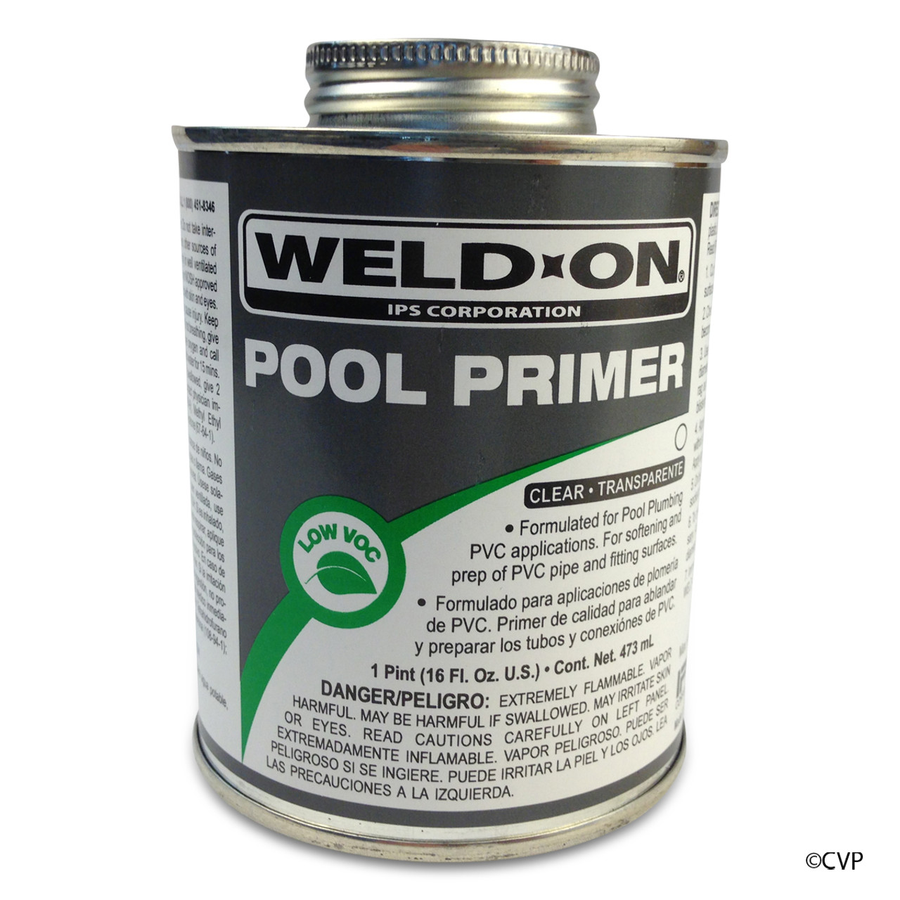 PVC GLUE POOL PRIMER CLEAR 1 PINT 13576