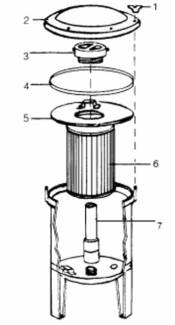 Harmsco Cartridge Filter Models: BF42, 84, 126 Parts 