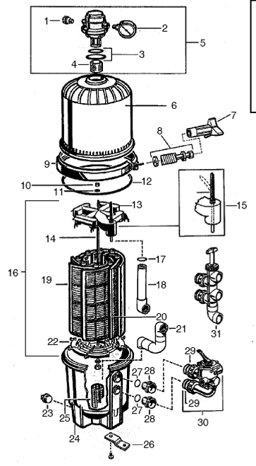 HAYWARD | FILTER HEA W/4811-300 | DDEX7220BT