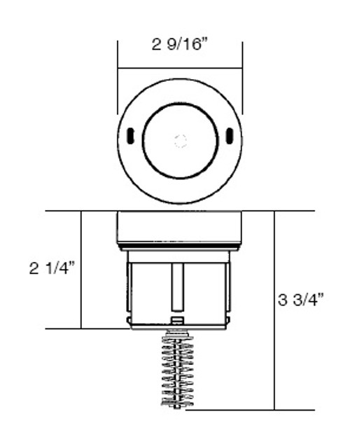 A & A MANUFACTURING CLEANING HEADS | STYLE I, HIGH FLOW INTERNAL, TAN | 521421