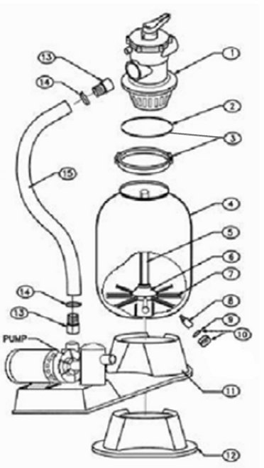 W COOPER RANGER | PUMP TO FILTER HOSE, RS-1615 | 1502-23