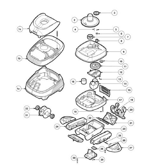 HAYWARD | POOLVAC XL SKIRT ASSEMBLY | AXVU015