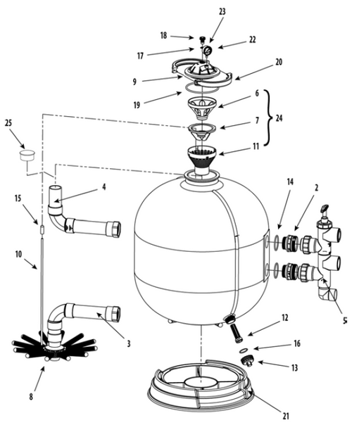 WATERWAY | DIFFUSER DISBURSEMENT BASKET | 519-5330SC