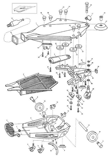 JANDY | BOTTOM KIT, CLEAR | R0376600