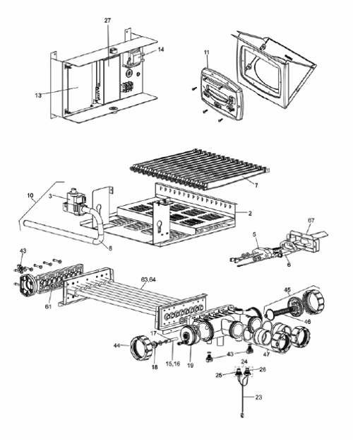 JANDY | BURNER TRAY SHELF ONLY, 125 | R0469101