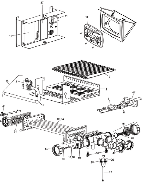 JANDY | HEAT EXCHANGER, COMPLETE, COPPER, 400 | R0470705