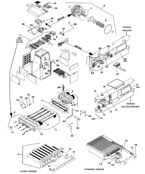 JANDY | BURNER, TRAY WELDMENT 400, STANDARD | R0327705