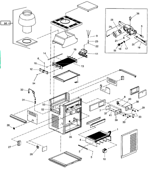 RAYPAK | BURNER TRAY W/BU RNERS 265  WITH MANIFOLD | 005214F