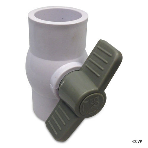 SUPER PRO | PVC BALL VALVE 1-1/2" SxS PVC | SUPER PRO SILVER | 25800-150-000