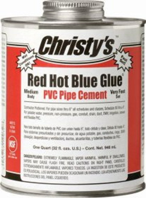 CHRISTY | RED HOT BLUE GLUE, 1/4 PINT | RH-RHBV-QP-48