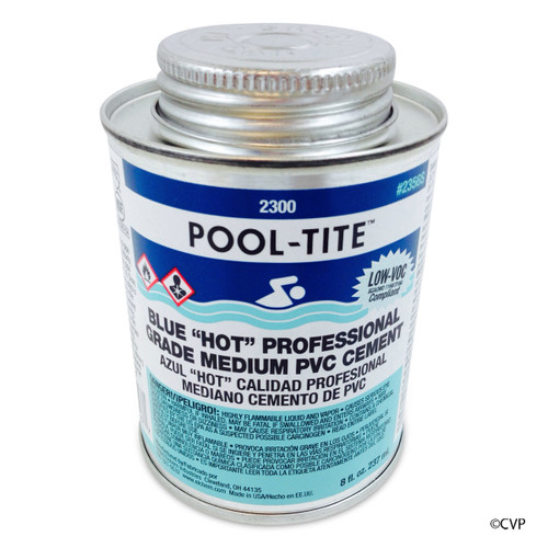 UNITED CHEMICAL | BLUE GLUE .5 PINT | POOL-TITE | POOL PROFESSIONAL NO PRIMER NEEDED, UNDERWATER PVC GLUE | 2356S