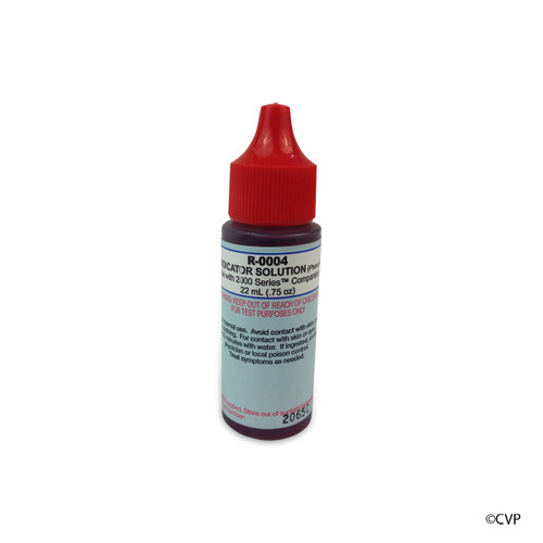 Taylor | Reagents | pH Indicator Solution (for 2000 Series), Phenol Red, .75 oz, Dropper Bottle, 24-pack | R-0004-A-24