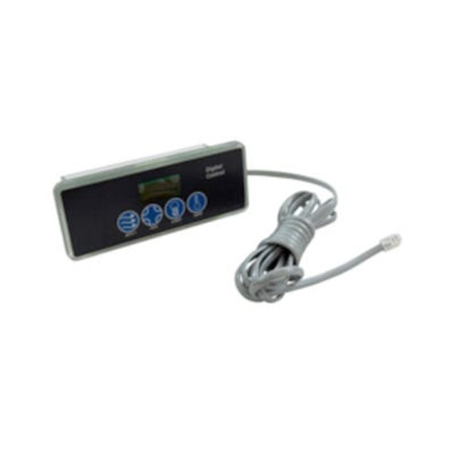 1-628B-S CTI | Spaside Control, CTI, Mini Max, LCD, 4-Button, Jets-Aux-Light-Heat