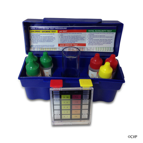 POOL STYLE | OTO TEST KIT 5-WAY CHLORINE, BROMINE, PH, ACID DEMAND, TOTAL ALKALINITY | PS331