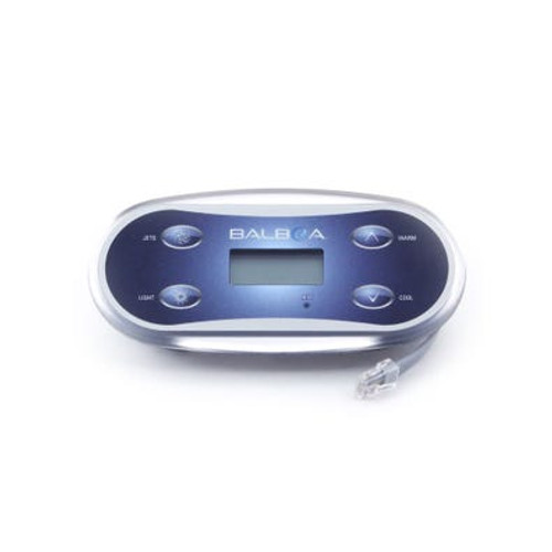 55350 Balboa | Spaside Control, Balboa VL406U, 4-Button, LCD, Jets-Warm-Light-Cool