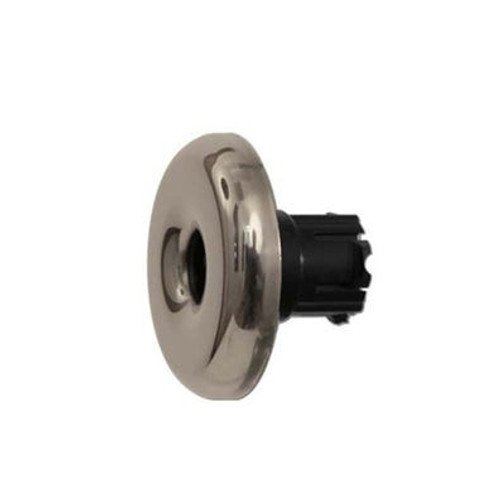 217-1191S Waterway Plastics | Jet Internal, Waterway Adjustable Euro, Cluster Jet, Large Face, Black w/ Stainless Escutcheon