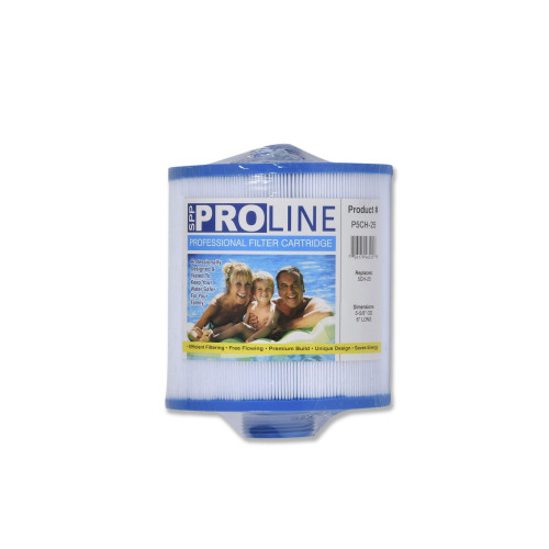 P5CH-25 Proline | Filter Cartridge, Proline, Diameter: 5-5/8", Length: 6", Top: semi-circular Handle, Bottom: 1-1/2" male thread/MPT  25Sq. Ft.