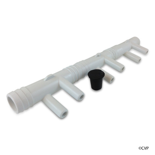 Waterway | MANIFOLD | 2-4-6 PORT CUT TO FIT 3/4" RIBBED BARB X .375 SMOOTH BARB | 672-7190