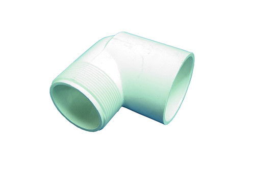 Dura Plastics | PVC FITTING | 90 ELBOW 1-1/2" MPT X 1-1/2" SLIP | 410-015