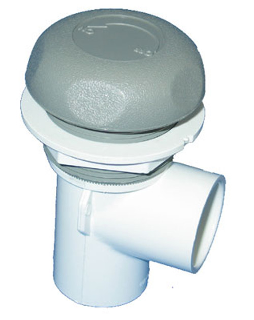 Waterway | ON/OFF VALVE | 1" SINGLE PORT 5 SCALLOP GRAY | 600-4367